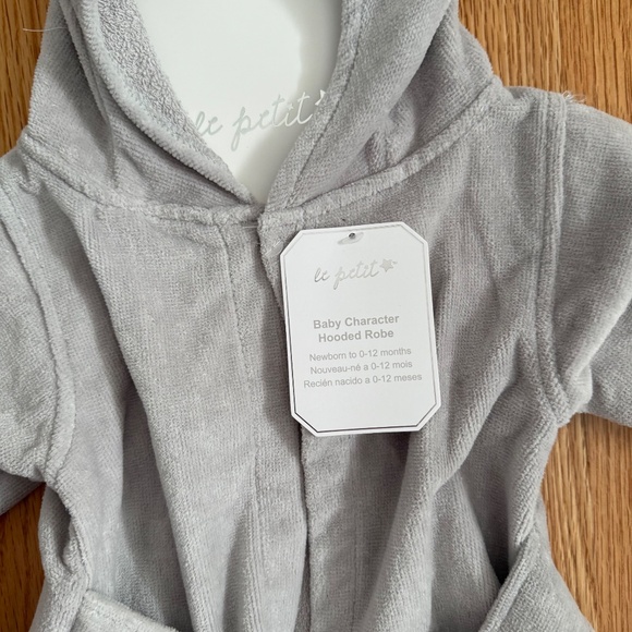 Le Petit Baby Robe W/Koala Hood Detail - Picture 3 of 7